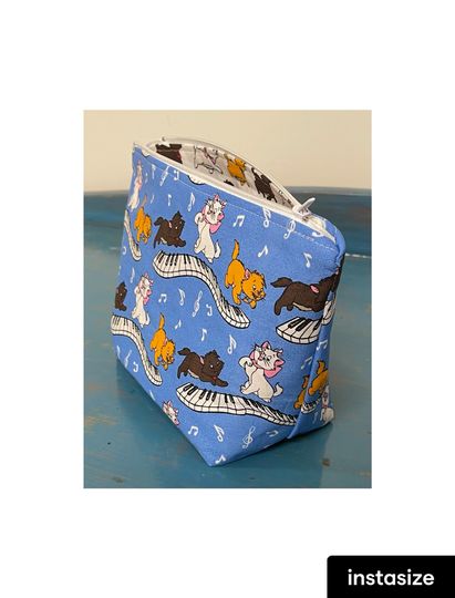 Aristocats cosmetic purse, Disney inspired bag