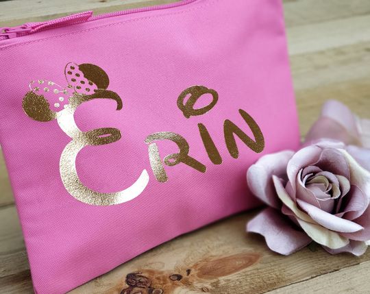 Personalised Disney Inspired MAKE UP BAG | Hen Party Bags | Bridesmaid Gift Bag | Bride to Be Gift Bag | Disney Gift Bag