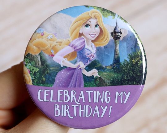 Disney Button | Tangled Pin Badge