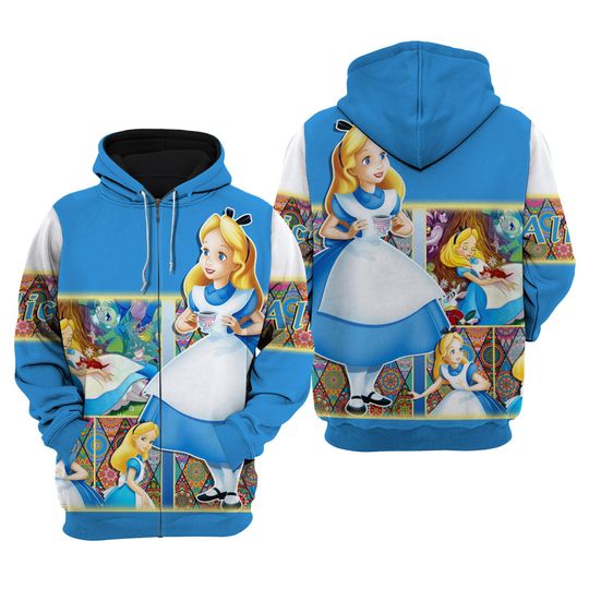 Alice Princess Alice In Wonderland | Disney 3D Hoodie