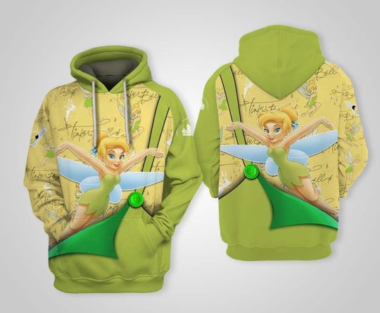 Discover Tinker Bell Green | Disney 3D Hoodie