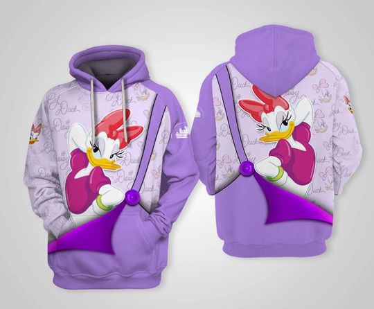 Purple Daisy Duck | Disney 3D Hoodie