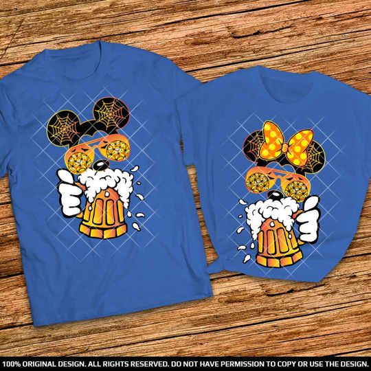 Disney Epcot Halloween Drinking Couple Shirts 2022 Disney Epcot Spiderweb Halloween Shirts