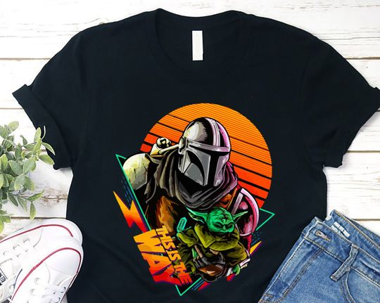 Discover Mandalorian Grogu Shirt, Mandalorian Shirt, Star Wars Shirt, Disney Star Wars Shirt
