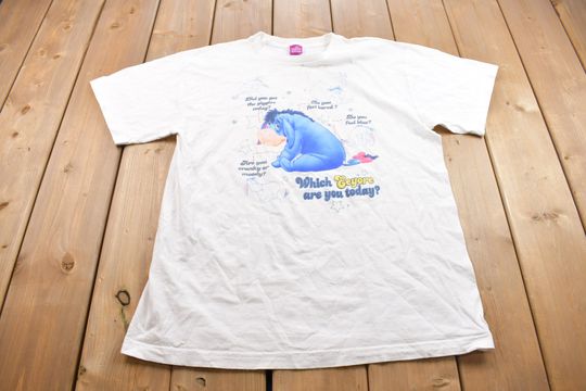 Vintage 1990s Disney Eeyore's Mood Funny Graphic T Shirt