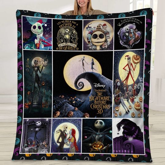 The Nightmare Before Christmas Disney Fleece Blanket