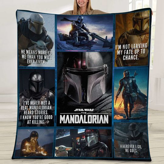 Discover Star Wars The Mandalorian Disney Fleece Blanket