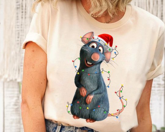 Disney Ratatouille Remy Christmas Lights shirt