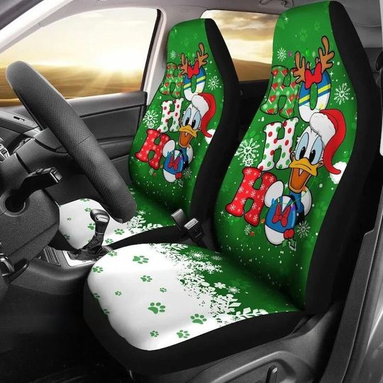 Donald Duck Car Seat Covers, Hohoho Disney Christmas Car Seat Protector