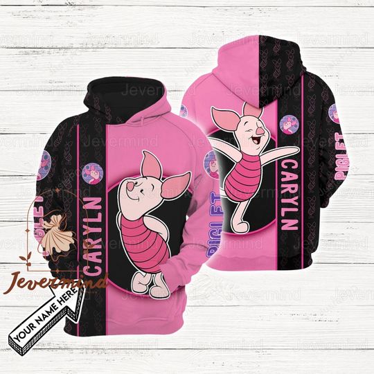 Discover Christmas Piglet Hoodie, Piglet Hoodie, Disney Piglet 3D Hoodie