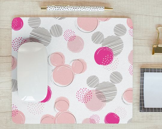 Discover Disney Polka Dots Mouse Pad, Mickey Mouse Pad, Minnie Mouse Pad, Disney Office