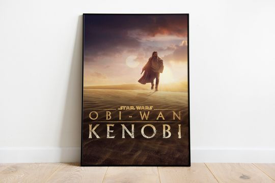 Star Wars Obi Wan Kenobi Poster Print, 2022 Wall Art,Films, Cinema A6 A5 A4 A3 A2 Maxi, Animation, Home Decor, Pictures, Disney