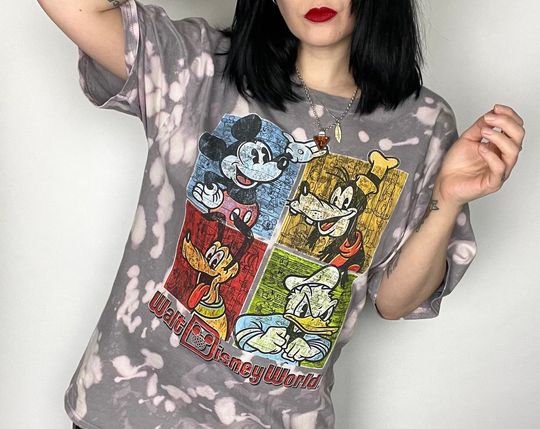 Disneyland Reworked Acid wash 3D T Shirt