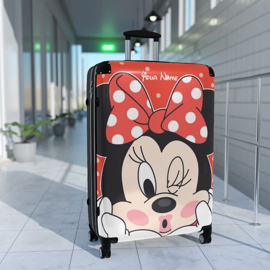 Kissing Minnie Mouse Cute Red White Polkadot Disney