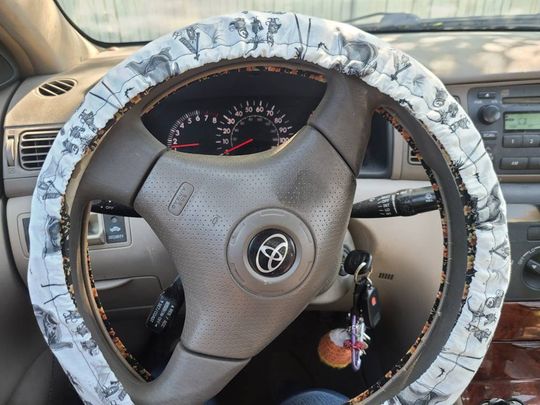 NBC Steering Wheel Cover made with Licensed Disney Fabric