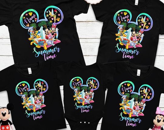 Disney Summer 2022 shirts, Custom Disney Trip 2022, Summer Vacation shirts