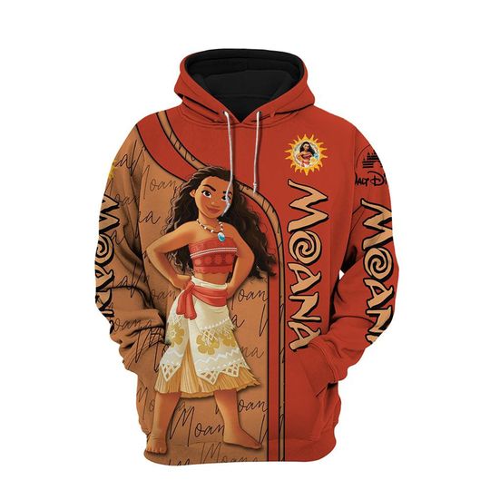 Moana Hawaii Disney 3D Printed Hoodie