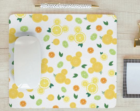 Citrus Hidden Mickey Mouse Pad, Lemon Disney Mouse Pad