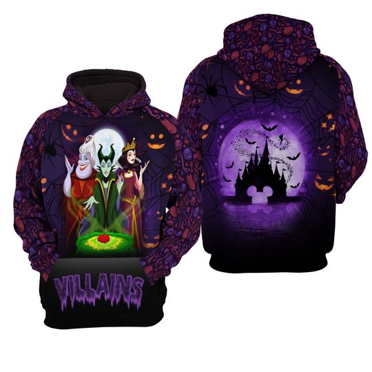 Villains Halloween | Disney 3D Hoodie
