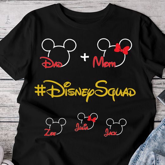 Discover Personalized Disney Squad 2022, Disney matching shirt, Disney Squad