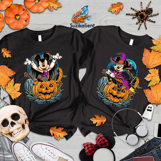 Mickey Pumpkin Disney Halloween Matching T-Shirt
