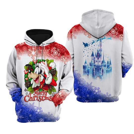 Goofy Dog Christmas Disney 3D Hoodie