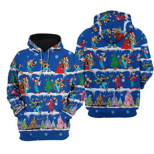 Goofy Dog Christmas Disney 3D Hoodie