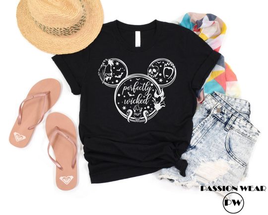 Perfectly Wicked Halloween Shirt, Disney Villains Shirt