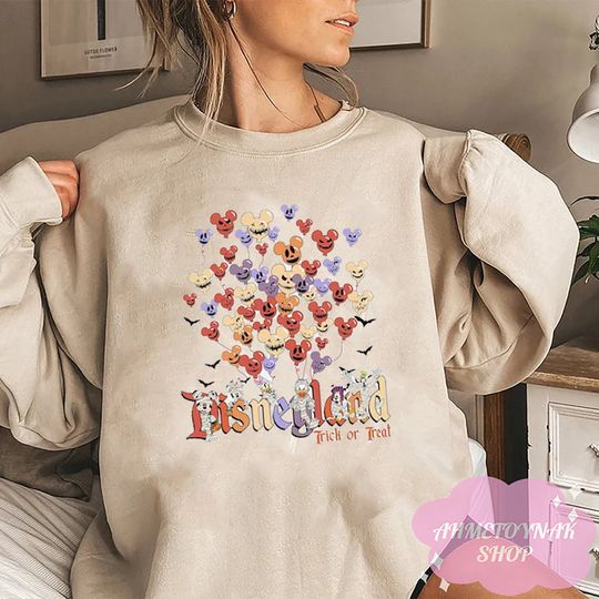 Vintage Disneyland Halloween, Disney Halloween Sweatshirt