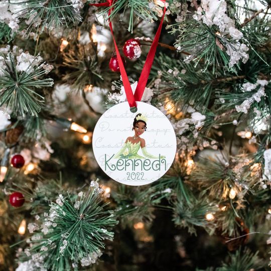 Princess Tiana Ornament, Disney Princess Ornament