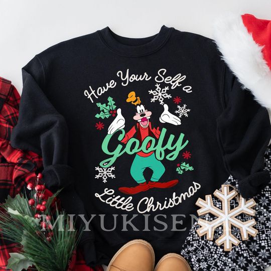 Retro Disney Have Yourself Goofy Little Christmas Sweatshirt