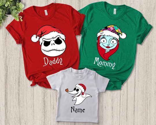 Nightmare Before Christmas Family Shirts, Jack Skellington Christmas Shirt, Disney Christmas Shirt