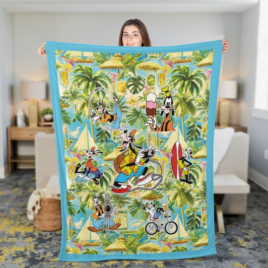 Disney Donald Duck Fleece Blanket, Disneyland Fleece Blanket
