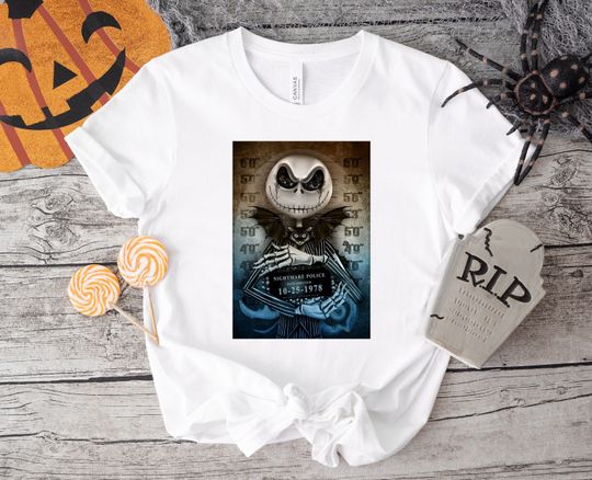 Nightmare Before Christmas  Shirt, Jack Skellington, Lock Shock & Barrel, Disneyland Halloween Shirt, Halloween Party 2023