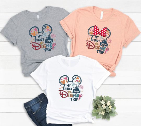 My First Disney Trip 2024 Shirt, Custom Disney Family Vacation Shirt