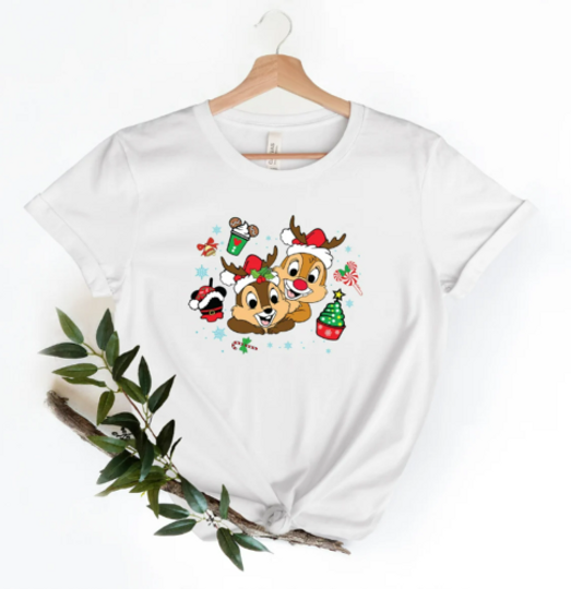 Discover Disney Chip And Dale Christmas T-shirt, Cute Christmas