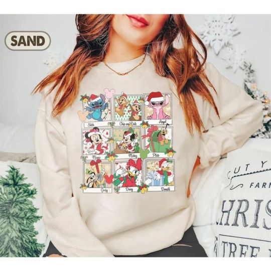 Disney Christmas Mouse And Friend Sweatshirt