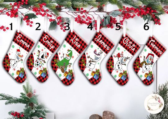 Personalized Mickey And Friends Disney Christmas Stocking, Family Christmas Stocking