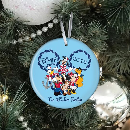 Personalized Disney Cruise Ornament, Cruise Line Ornament