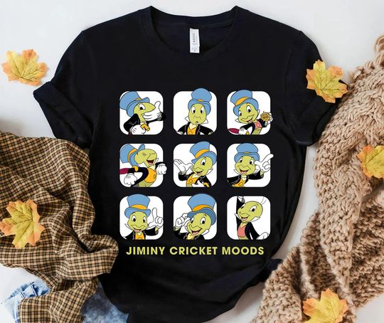 Disney Jiminy Cricket Moods T-Shirt, Disney Pinocchio Shirt