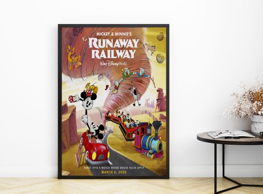 Disney Mickey and Minnies Runaway Railway Premium Matte Vertical Poster