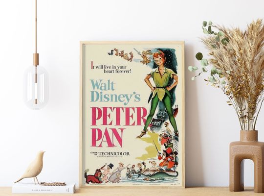Peter Pans Disney Premium Matte Vertical Poster