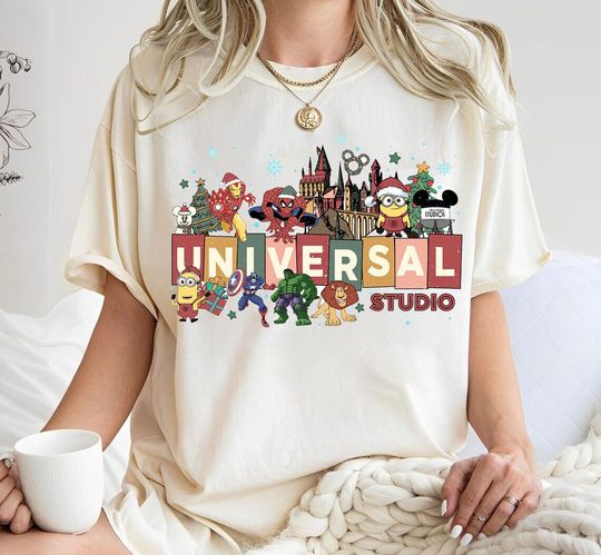 Universal Studios Christmas Shirt, Disneyland Christmas Tee