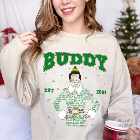Buddy The Elf Portrait Quotes Christmas Light shirt, Disneyland Vacation Family Matching Trip, Christmas Elf Shirt
