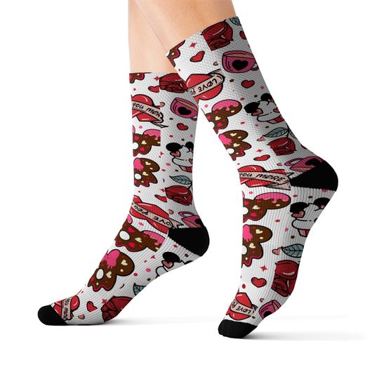 Mickey Valentines Day Disney Socks