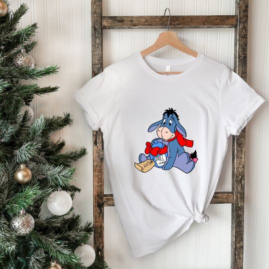 Eeyore Christmas shirt, Vinnie the Pooh Christmas shirt, Eeyore Santa shirt, Disney Christmas shirt
