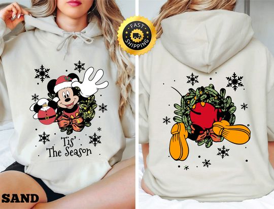 Disney Mickey Tis The Season Xmas Hoodie, Mickey Very Merry Christmas Party 2023
