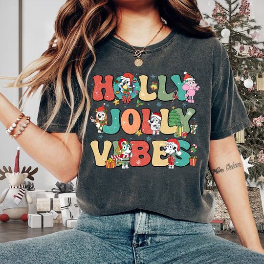 Disneyland BlueyDad shirt, BlueyDad and Bingo Family Merry Christmas 2023 Shirt