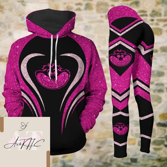Cheshire Cat Hoodie, Cheshire Cat Legging, Disney Cheshire 3D Hoodie