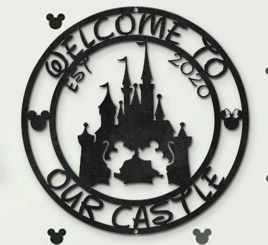 Personalized Disney Castle Metal Sign